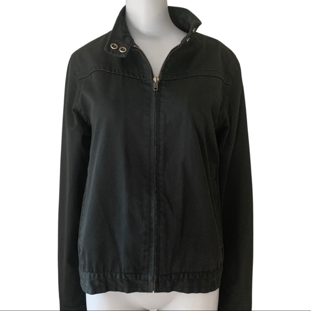 VOLCOM Frochickie Jacket Full Zip Twill Cotton Black Utility Size Large - Picture 6 of 16